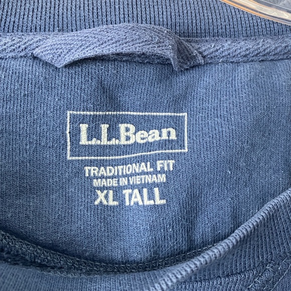 L.L. Bean Dusty Blue Traditional Fit Sweatshirt - Picture 4 of 5